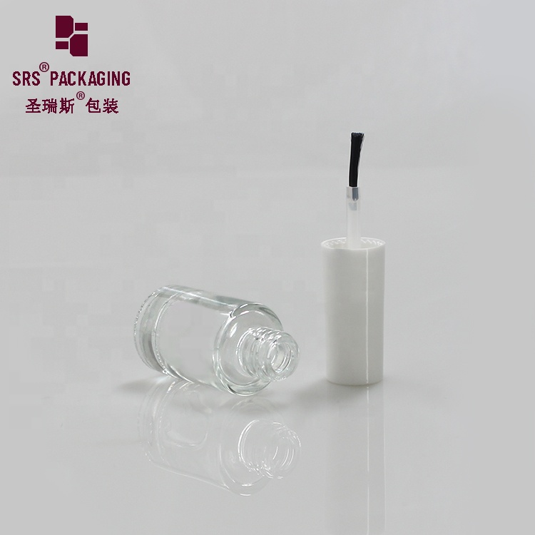 DIY Unique Clear Customized empty little mini glass 7ml nail polish bottles