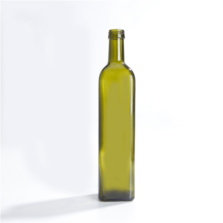 Dark Green Glass Bottle With Aluminium Cap For Olive Oil Cheap Factory Price
