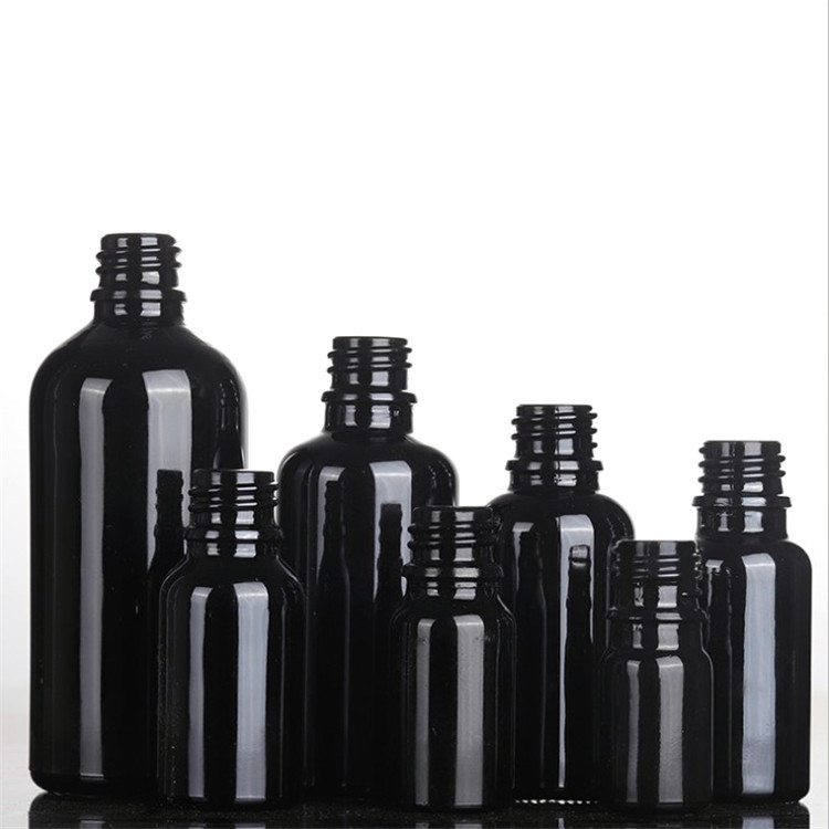 Dark coloured 5ml essential oil dropper black in stock