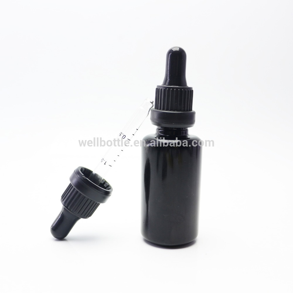 Dark violet glass bottle and Dark violet glass cream jar DVJ-001Z