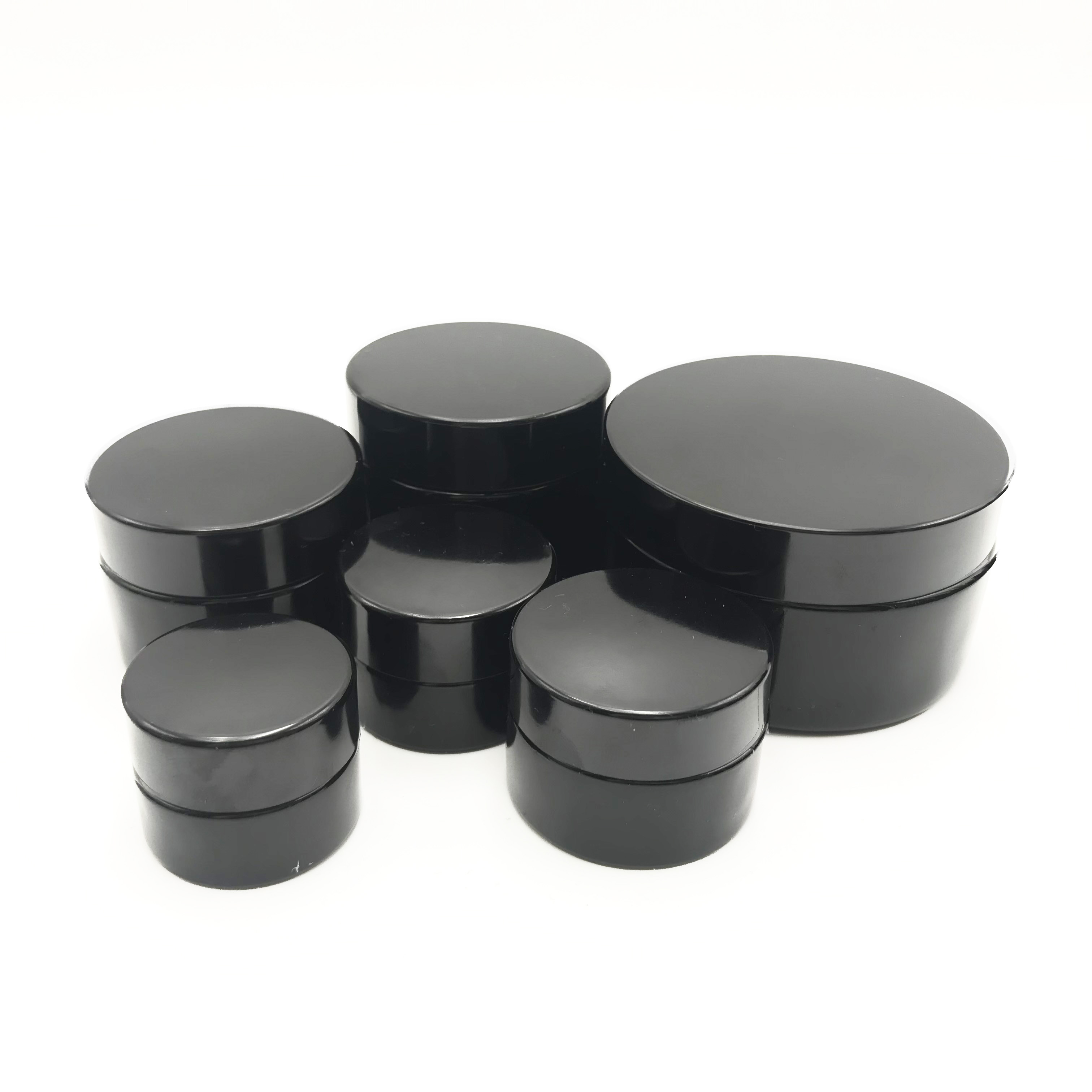 Dark violet glass dropper bottle and Dark violet glass cream jar DBJ-001C