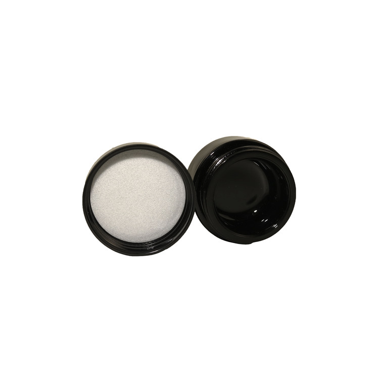 Dark violet wide mouth 2oz 3oz 4 oz glass jars with lid cream black glass jar UV resistant glass jar