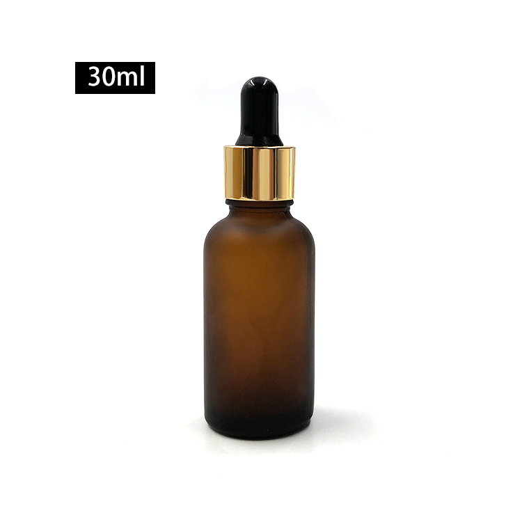 Das 5ml 10ml 15ml 20ml 30ml 50ml 100ml matte amber essential oil bottle glass with copper dropper