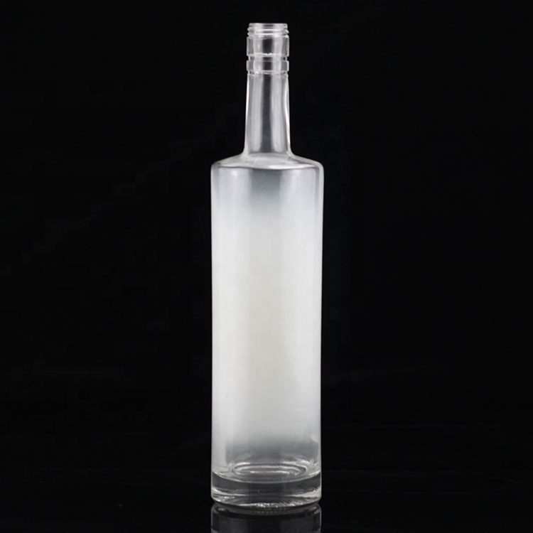Decal Print Frosted Vodka Glass Bottle 750ml 500ml Vodka Alcohol Glass Bottle For Sale