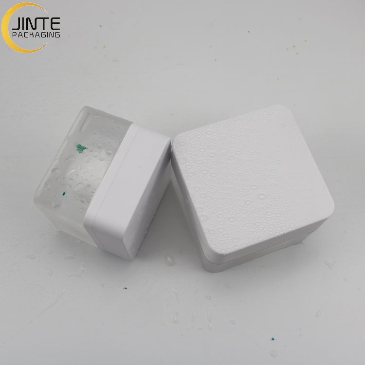 Decent Luxury Senior White Acrylic Cream Jar Packaging Lip Scrub Jar With Inner PP Bottle From 5ml To 50ml