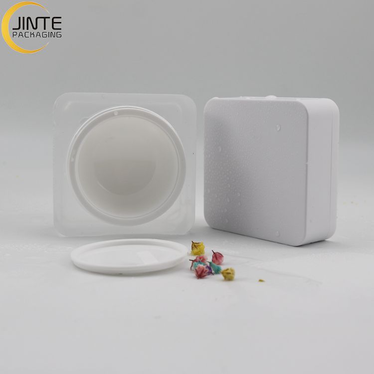 Decent Luxury Senior White Acrylic Cream Jar Packaging Lip Scrub Jar With Inner PP Bottle From 5ml To 50ml