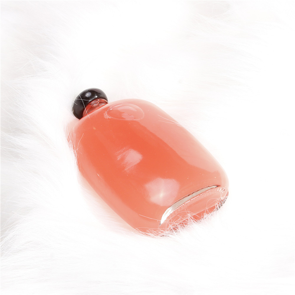 Decorative 100ml 250ml 350ml 500ml Flat Glass Coffee Bottle Hip Flask With White Black Plastic Lid