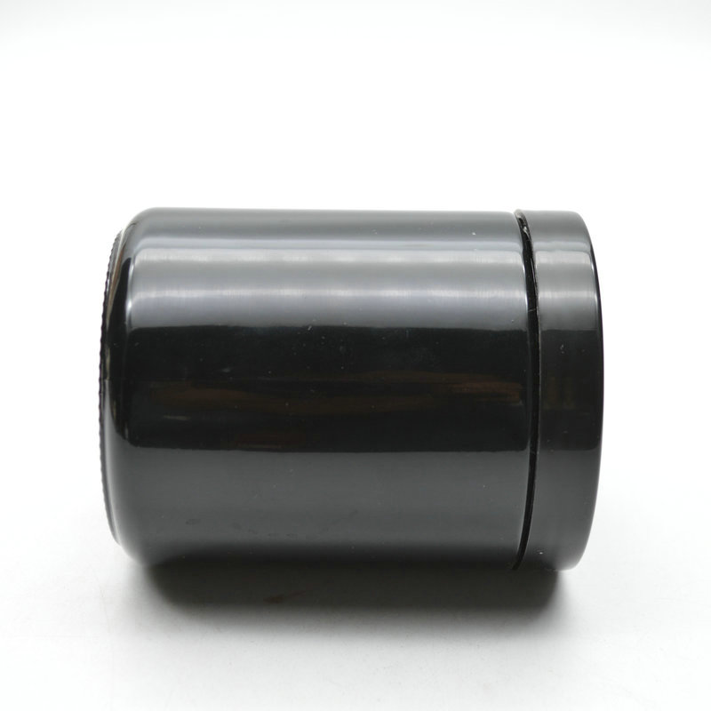 Decorative 250ml Black Glass Straight Sided Glass Jar With Screw Cap For candle making wax candle