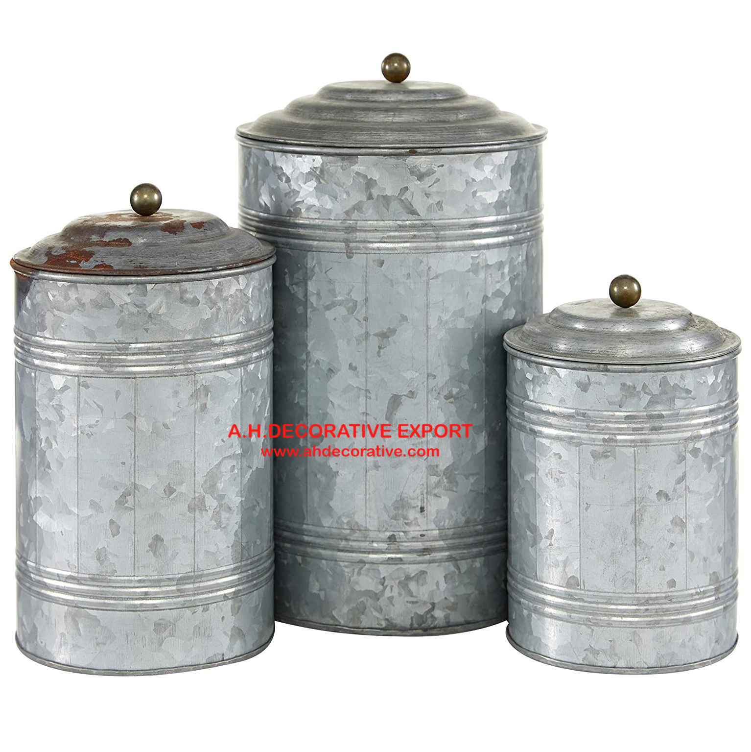 Decorative Metal Bread Canister for Kitchen Storage/Home Decorative Kitchen Storage Canister