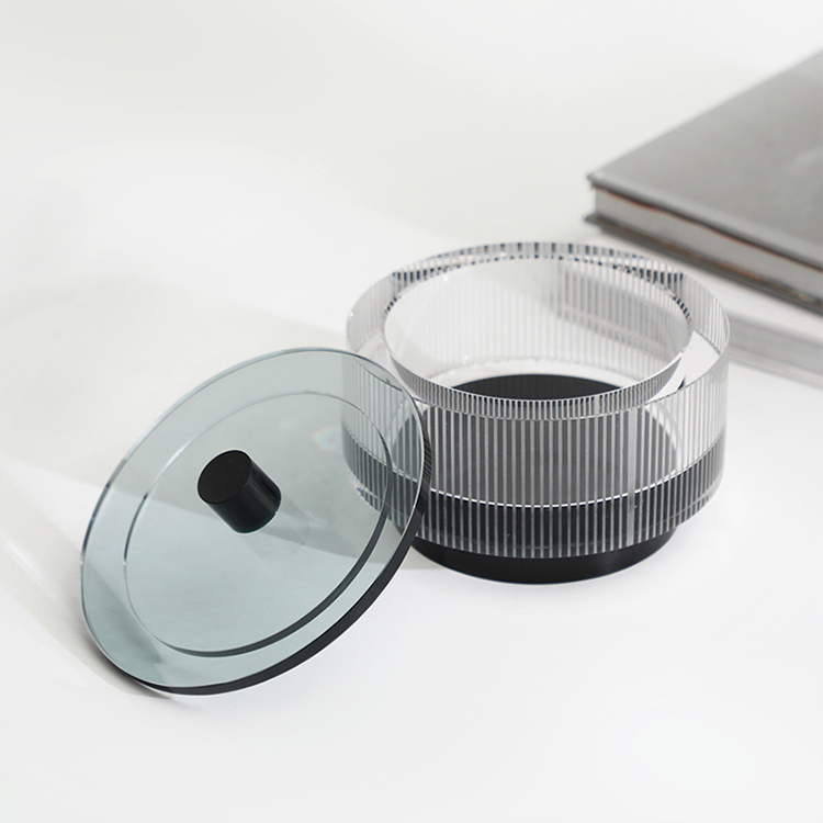 Decorative Modern Crystal Jar Small Clear Glass Storage Jars And Bottles With Lid