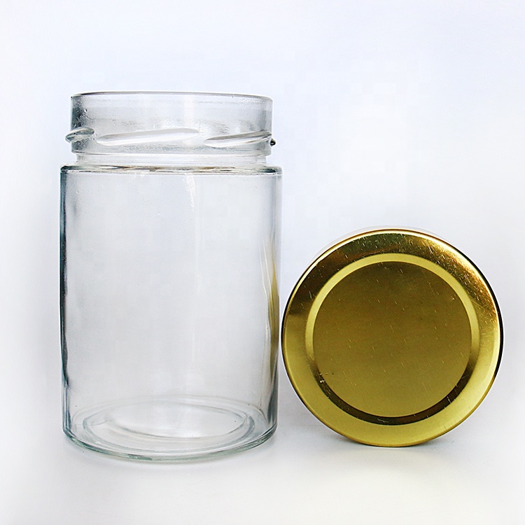 Deep Metal Twist Off 580ml Ergo Glass Jar For Honey
