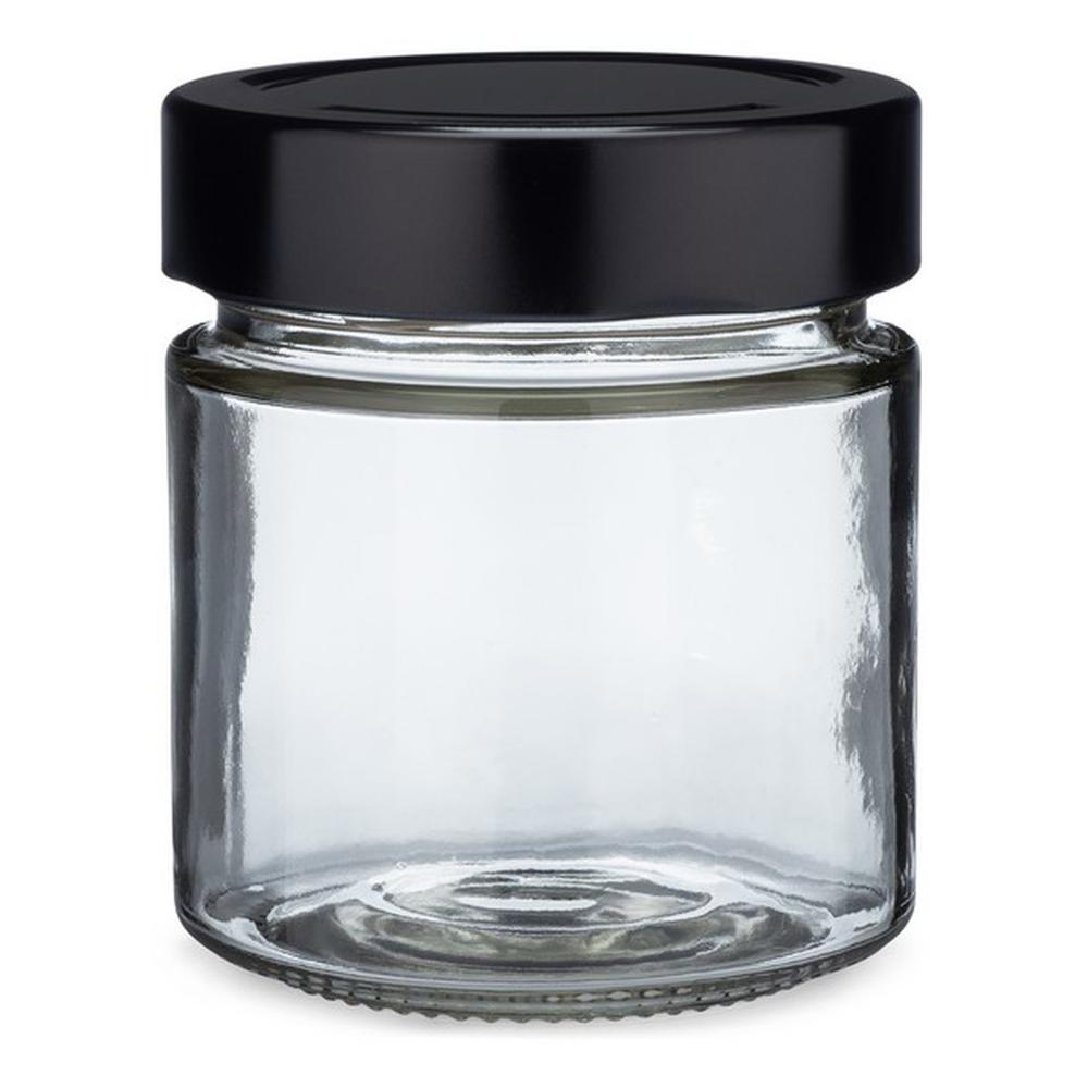 Deep Mouth Empty 212ml Round Flint Twist Off Ergo Glass Jar With Metal Lid
