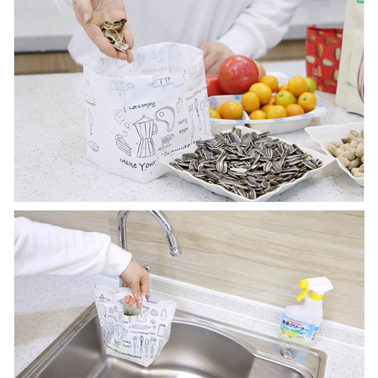 Degradable garbage bag household kitchen garbage drain bag disposable supplies household garbage bag