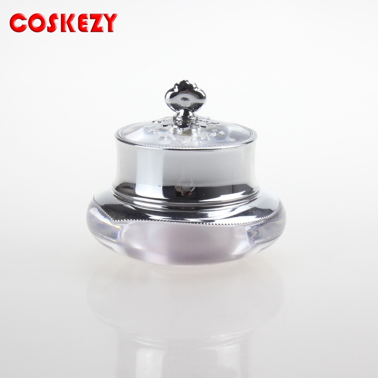 Deluxe empty BB cream and nail polish bottle cream container acrylic cosmetic jar gold suppliers