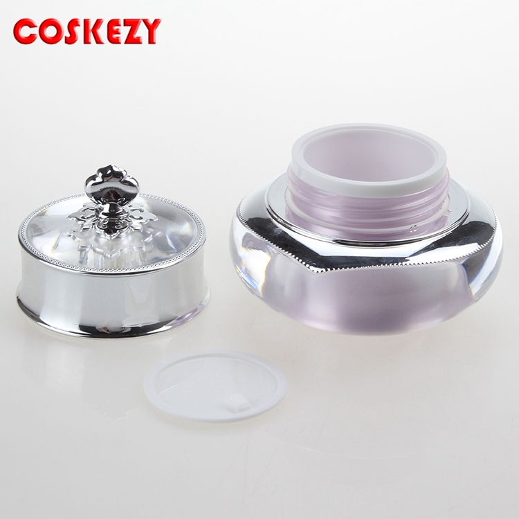 Deluxe empty BB cream and nail polish bottle cream container acrylic cosmetic jar gold suppliers