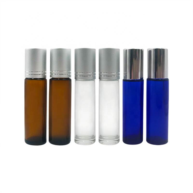 Deodorant Perfume Essential Oils Roll On Glass Bottle 10ml with Bamboo Wood Lid