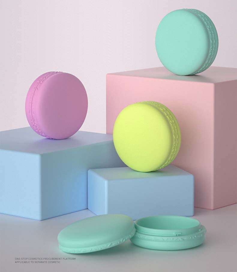 Design Macaroon Cosmetics Empety Face Cream Jars High Quality Cute Round Shape Empty Hair Products Cosmetic Jar Packaging Jars