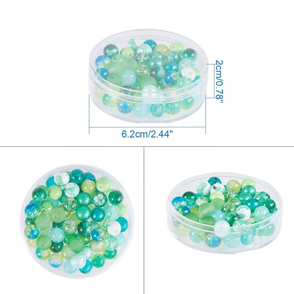 Design Round High Transparence PS Hard Plastic Box Custom Packaging for Jewelry Gift