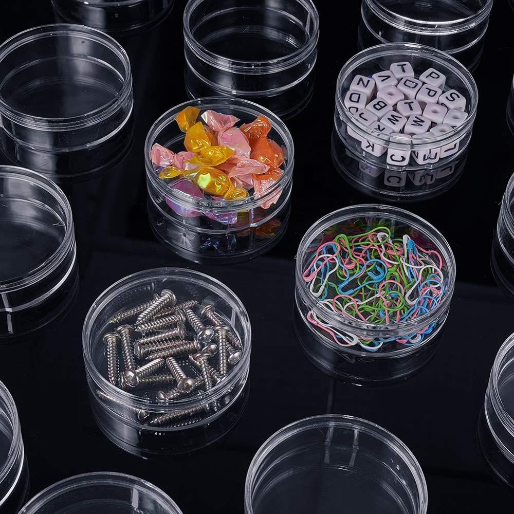 Design Round High Transparence PS Hard Plastic Box Custom Packaging for Jewelry Gift