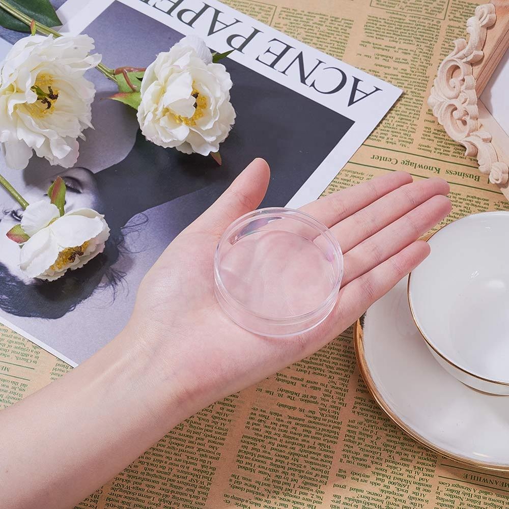 Design Round High Transparence PS Hard Plastic Box Custom Packaging for Jewelry Gift