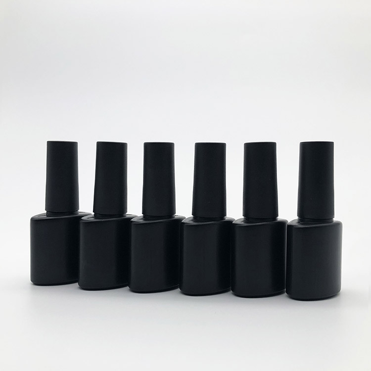 Design Your Own 10ml Clear Empty Uv Gel Nail Polish HDPE Bottle With Brush