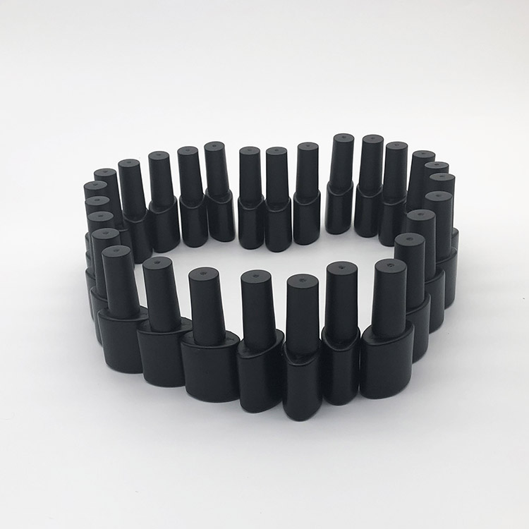 Design Your Own 10ml Clear Empty Uv Gel Nail Polish HDPE Bottle With Brush