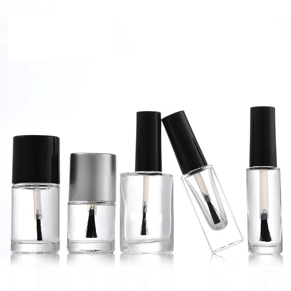 Designed Your Own Bottle, Custom 5Ml 10Ml 12Ml 15 Ml 15Ml Round Empty Nail Polish Bottles With Brush And Gold Cap