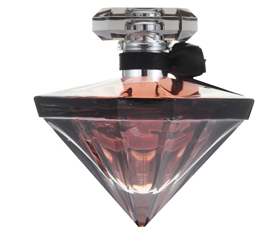 Designer 100ml Decorative Elegant Premium Lady Diamond Shape Spray Crystal Perfume Bottle