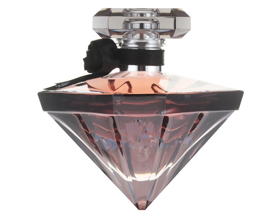 Designer 100ml Decorative Elegant Premium Lady Diamond Shape Spray Crystal Perfume Bottle