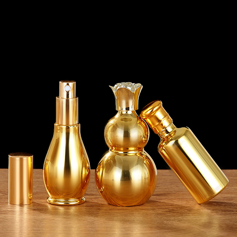 Designer Rose Gold Luxury 10ML 30ML 50ML Glass Bottle Essential Oil for Men Rubber Stopper