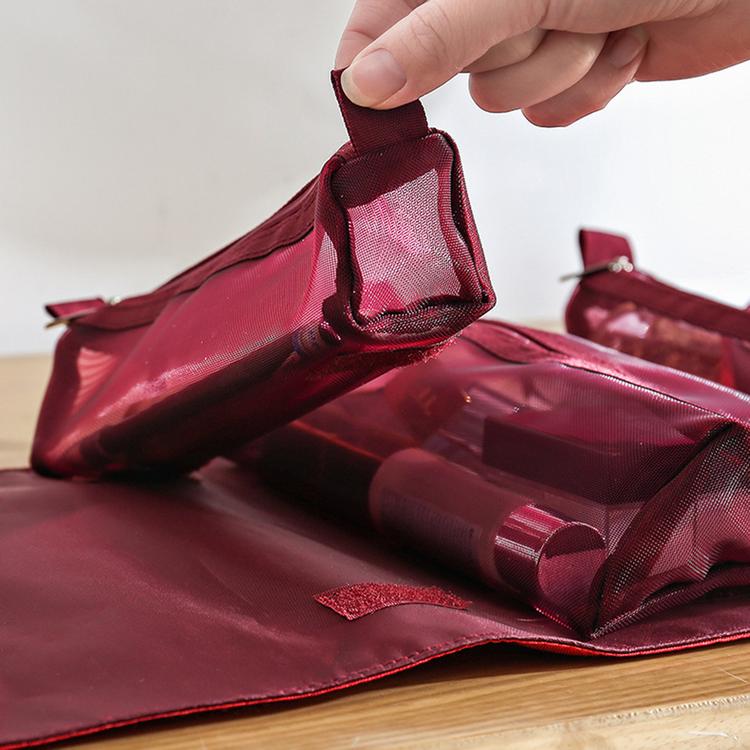Detachable multifunctional travel toiletry bag removable storage bag portable large-capacity folding storage bag