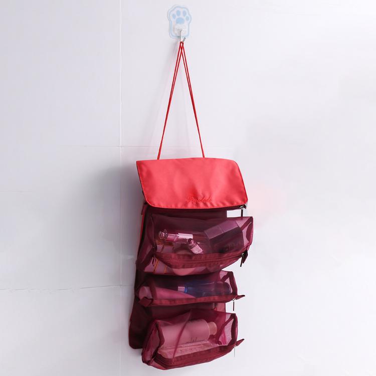Detachable multifunctional travel toiletry bag removable storage bag portable large-capacity folding storage bag