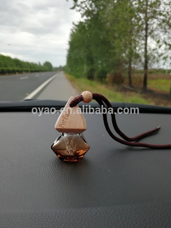 Diamond Car Printed Hanging Diffuser Bottle 8ml Empty Car Air Freshener Bottle