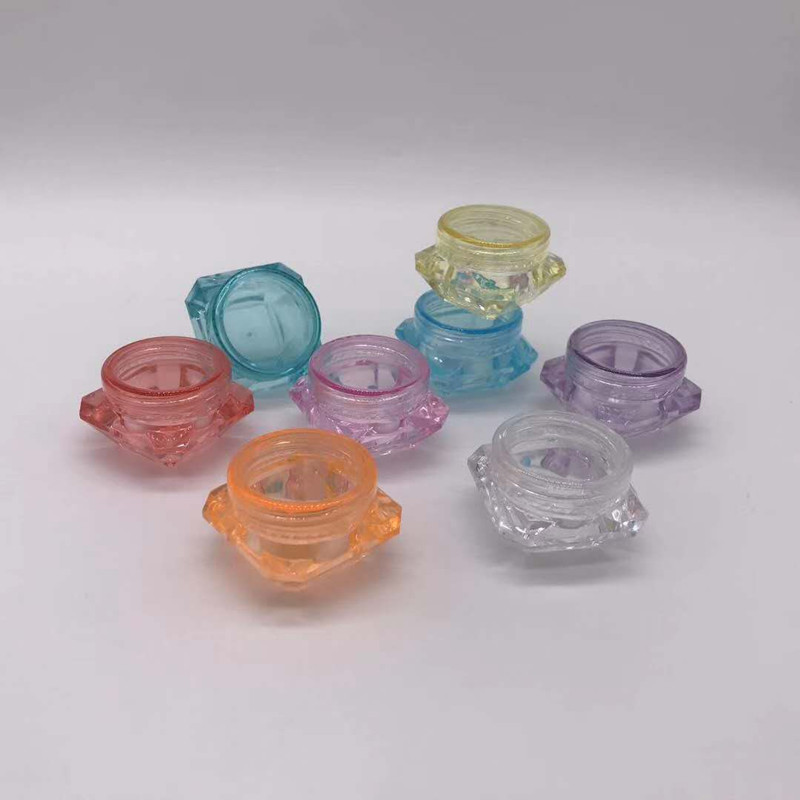Diamond Shape 5g 5ml Cosmetic Jar for Lotion, Creams, Lip Balms, Makeup Samples Jars