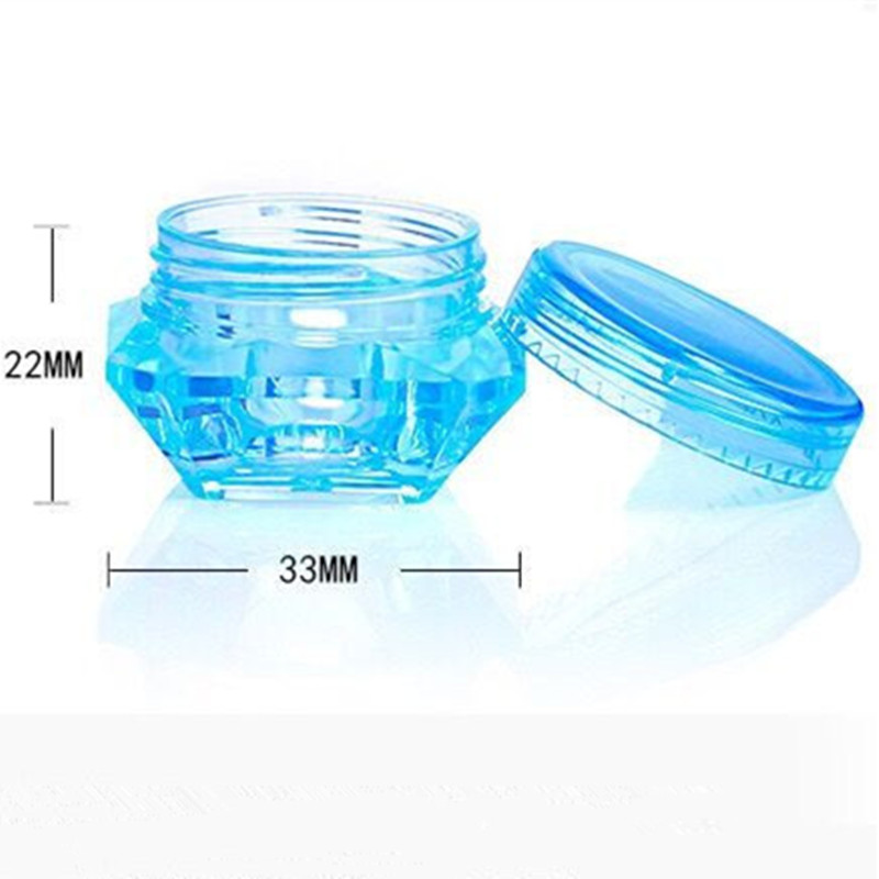 Diamond Shape 5g 5ml Cosmetic Jar for Lotion, Creams, Lip Balms, Makeup Samples Jars