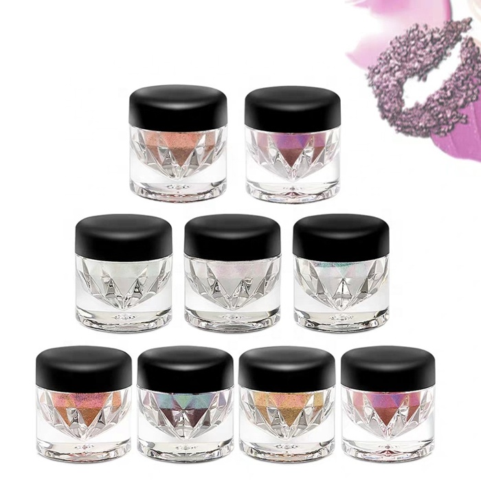 Diamond cosmetic empty bottle Shimmer Eye Shadow case Makeup Pigment Glitter Eyeshadow jar