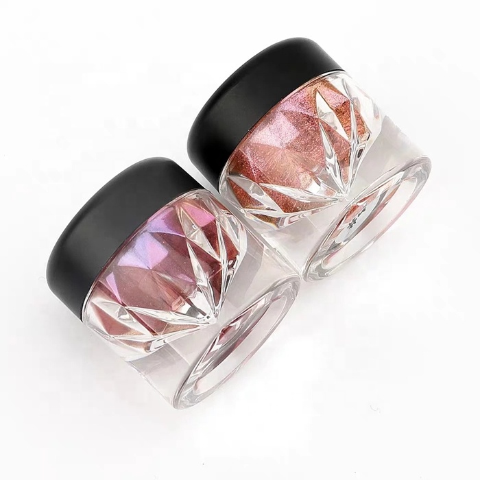 Diamond cosmetic empty bottle Shimmer Eye Shadow case Makeup Pigment Glitter Eyeshadow jar