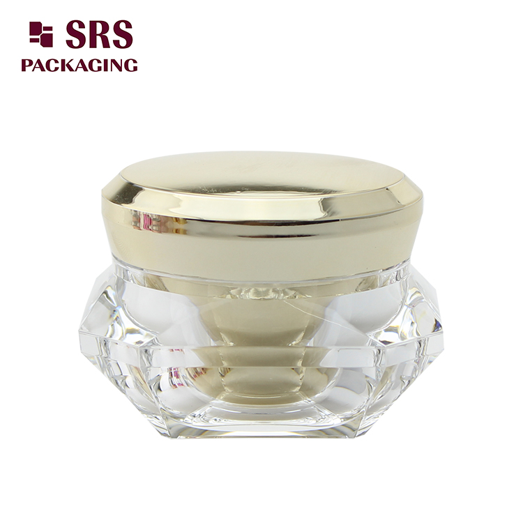 Diamond cream jar luxury cosmetic cream container 15ml 30ml 50ml