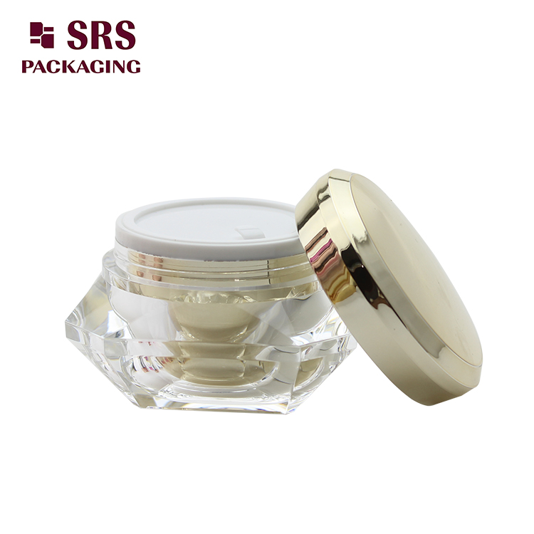 Diamond cream jar luxury cosmetic cream container 15ml 30ml 50ml
