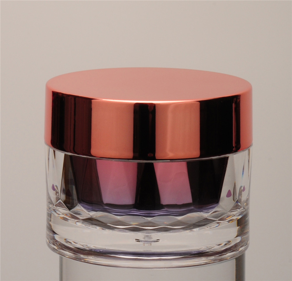Diamond-cut design cosmetic jars 15g/20g/30g/40g/45g/50g for Lotion small jar