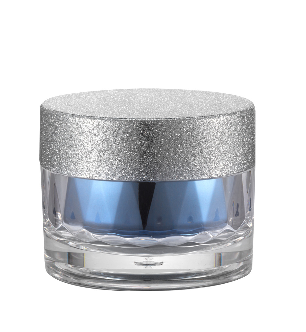Diamond-cut design cosmetic jars 15g/20g/30g/40g/45g/50g for Lotion small jar