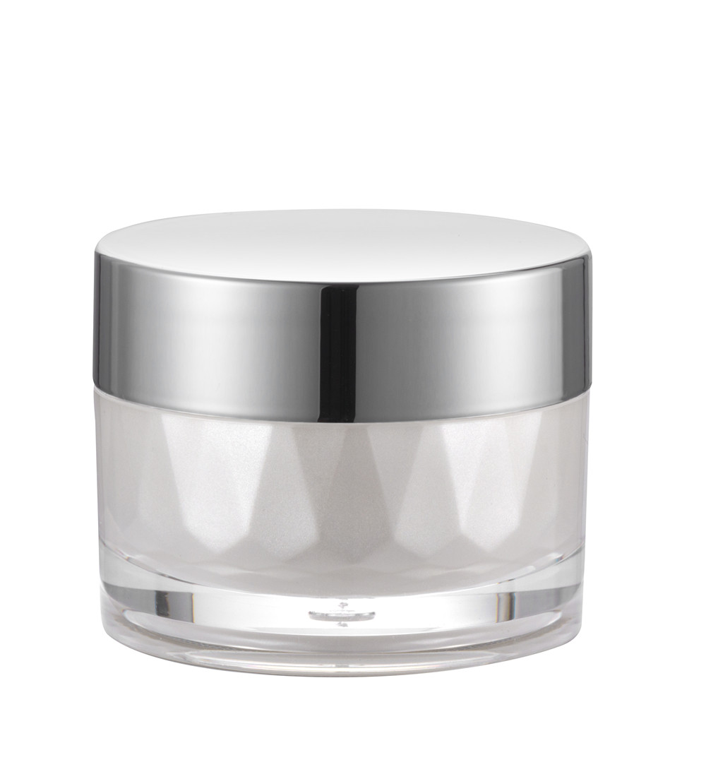Diamond-cut design cosmetic jars 15g/20g/30g/40g/45g/50g for Lotion small jar