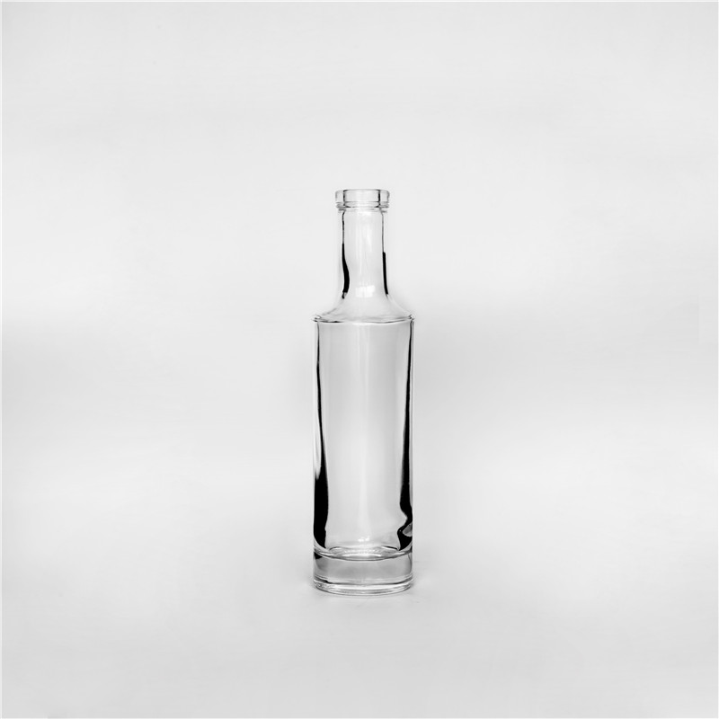 Diffenet Size Empty Long Neck Thin Decorative Glass Wine Bottle With Cork Covers