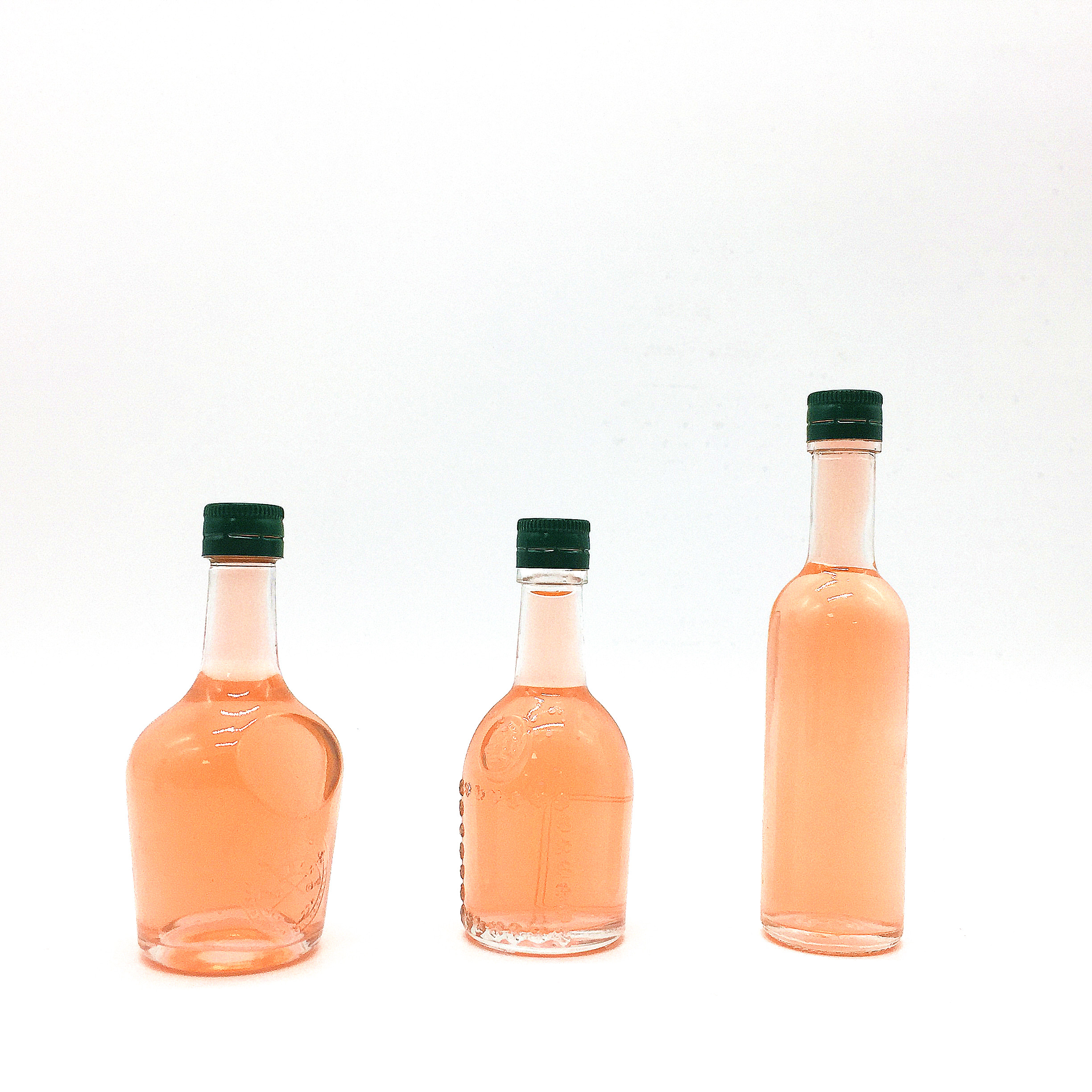Different Shape 50ML 100ML Mini Liquor WIne Glass Bottle For Sale