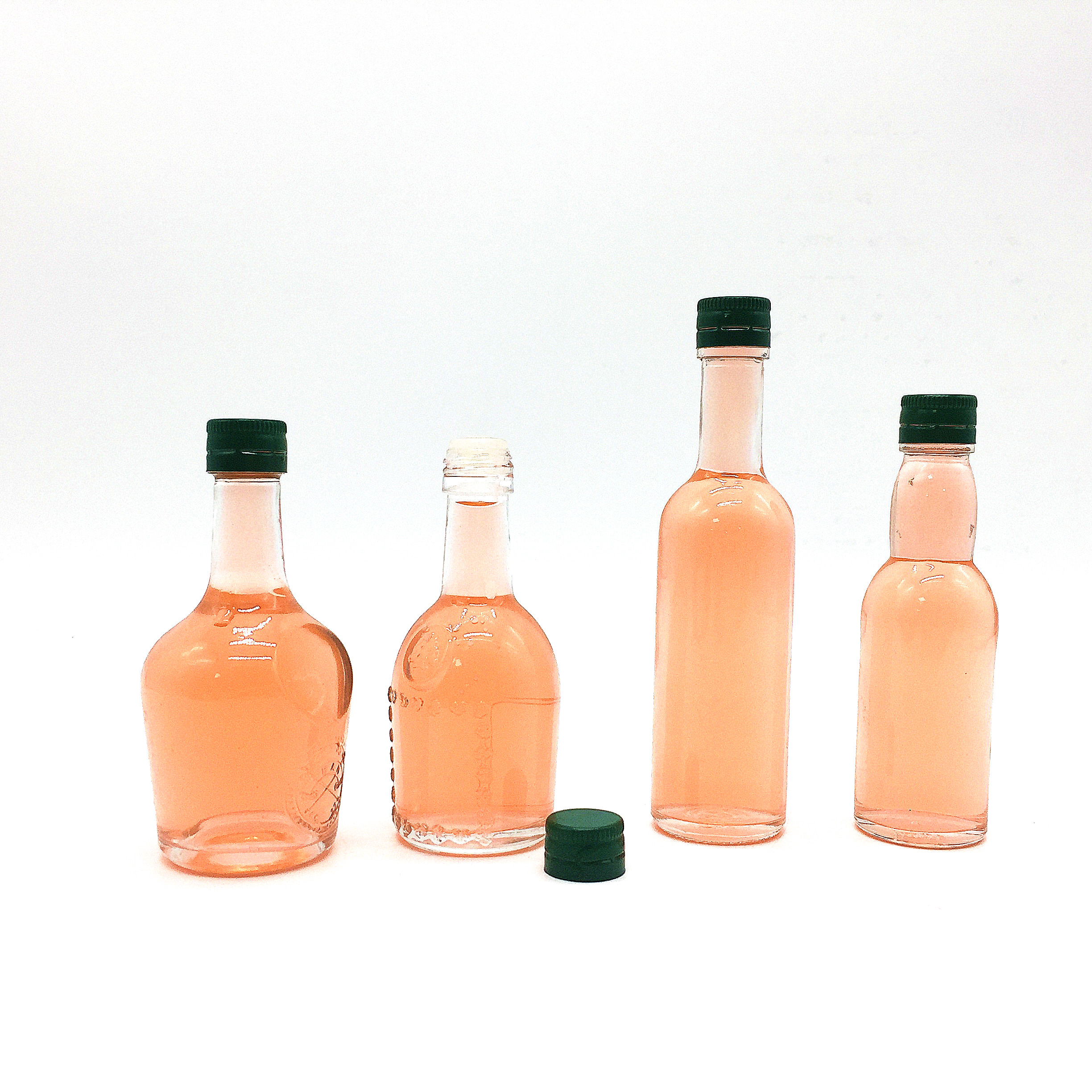 Different Shape 50ML 100ML Mini Liquor WIne Glass Bottle For Sale