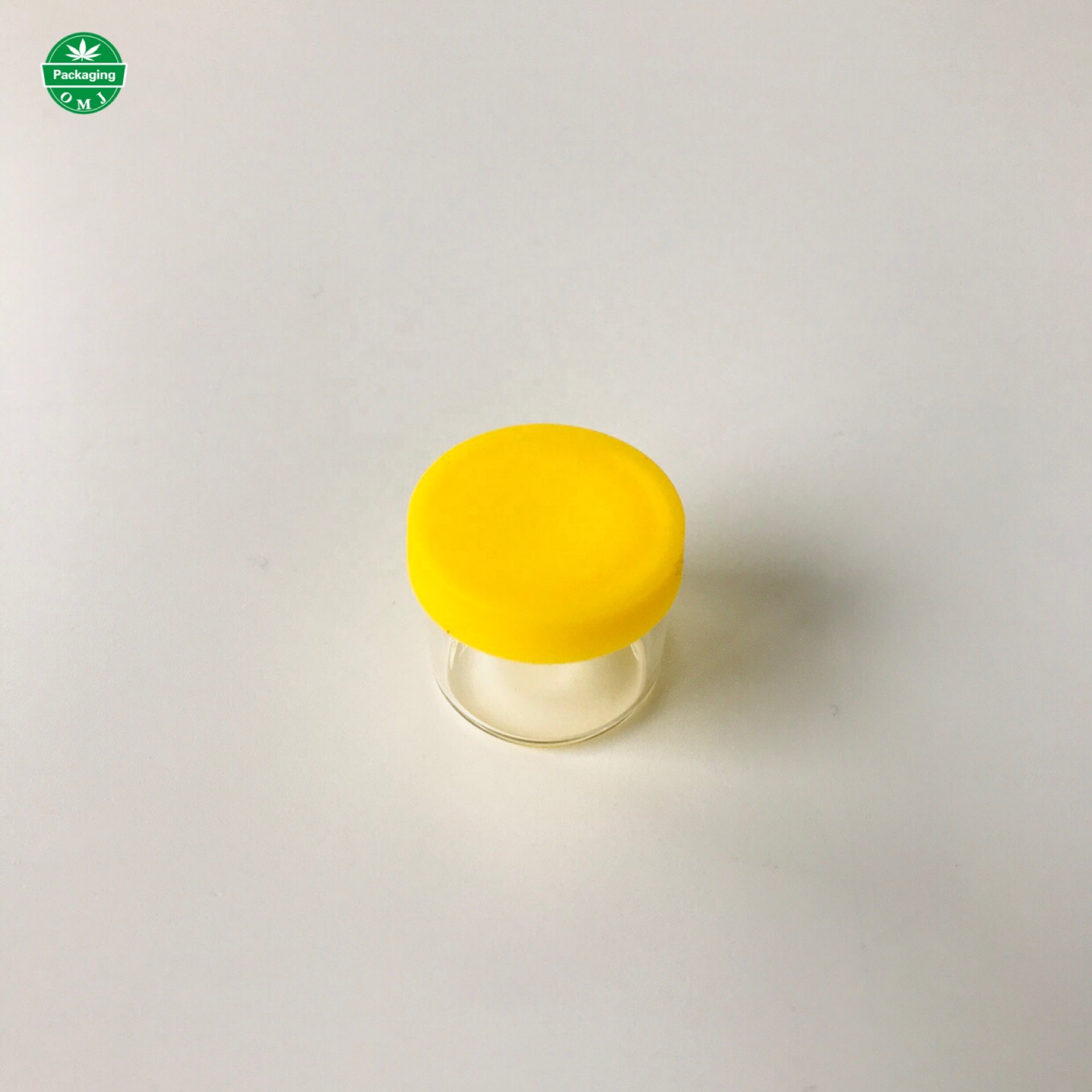 Different capacity Glass wax container with Colorful silicone mason jar lid no air leakage