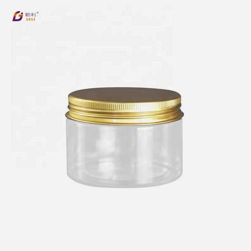 Different capacity PET food airtight stash plastic jar