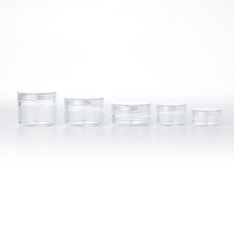 Different size Clear, Empty, 5 Gram Plastic Pot Jars, Cosmetic Containers for Eye Shadow, Nails, Powder, Jewelry