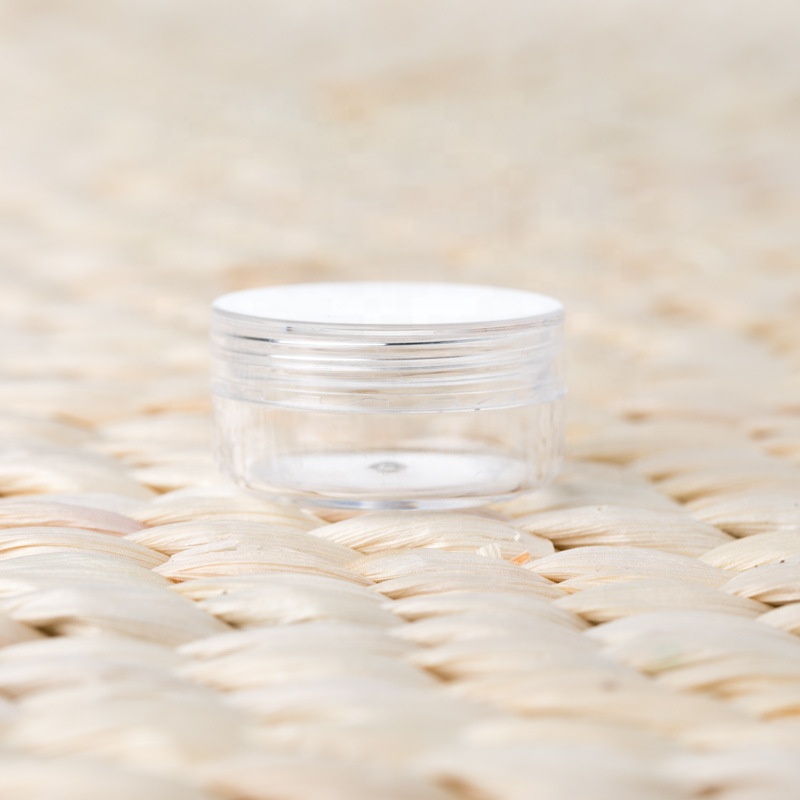 Different size Clear, Empty, 5 Gram Plastic Pot Jars, Cosmetic Containers for Eye Shadow, Nails, Powder, Jewelry