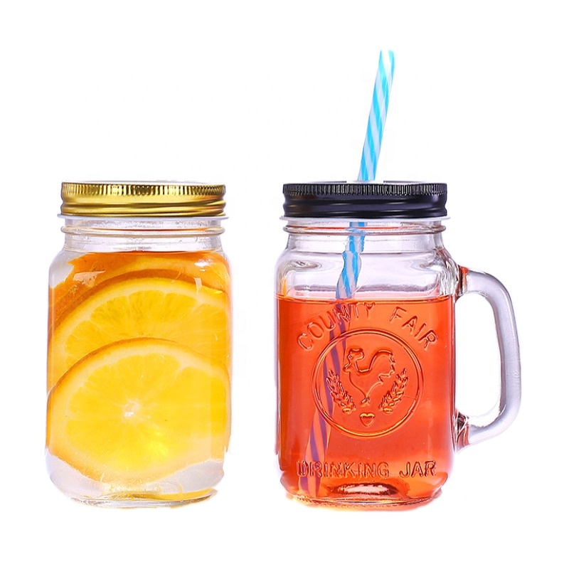 Different sizes 5 wide mouth glass jars salsas mason jar 4 oz with Gold Tinplate Lid